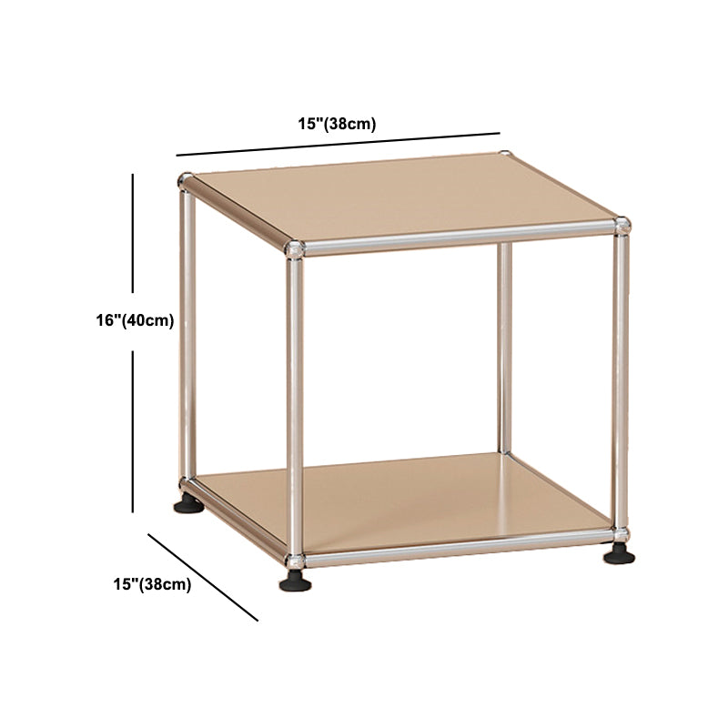 Contemporary Style Coffee Cocktail Table Metal 4 Legs Coffee Table