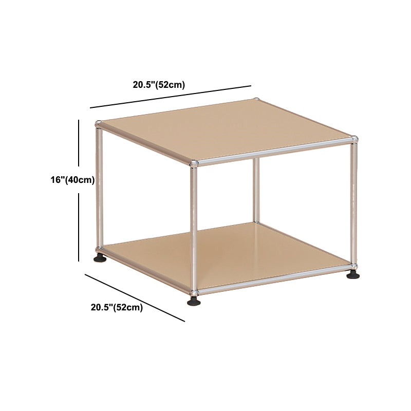 Contemporary Style Coffee Cocktail Table Metal 4 Legs Coffee Table