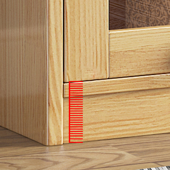 11.8" W Closed Storage Bookcase Modern Wooden Bookshelf with Glass Doors