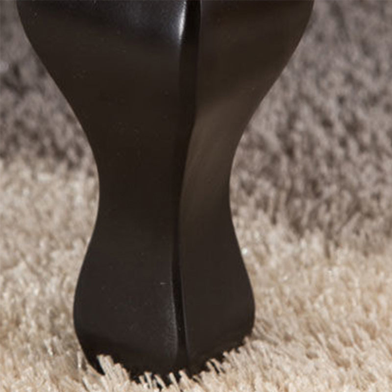 Mid-century Modern 33.46" Wide Leather Tufted Back Rolled Arms Chair