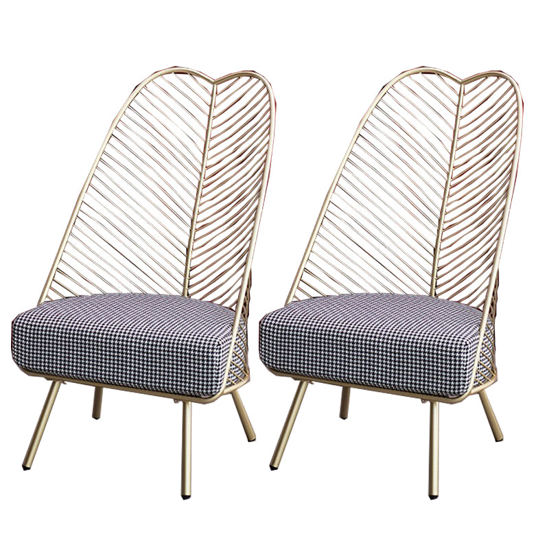 Glam Removable Cushions Armless Basic Four Leg Pillow Back Parsons Chair