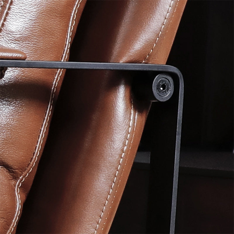 Mid-Century Modern Sled Arm Chair Leather Accent Armchair for Bedroom and Living Room