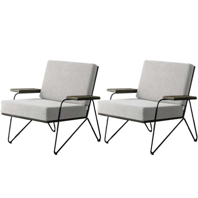 Nordic Arms Included Square Arms Cushion Back Accent Armchair