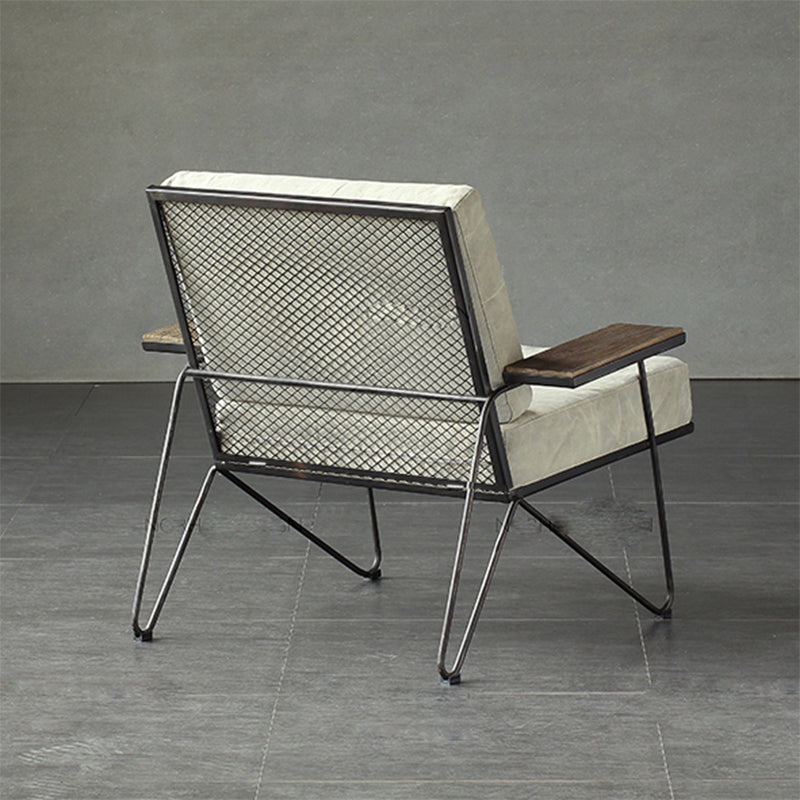 Nordic Arms Included Square Arms Cushion Back Accent Armchair