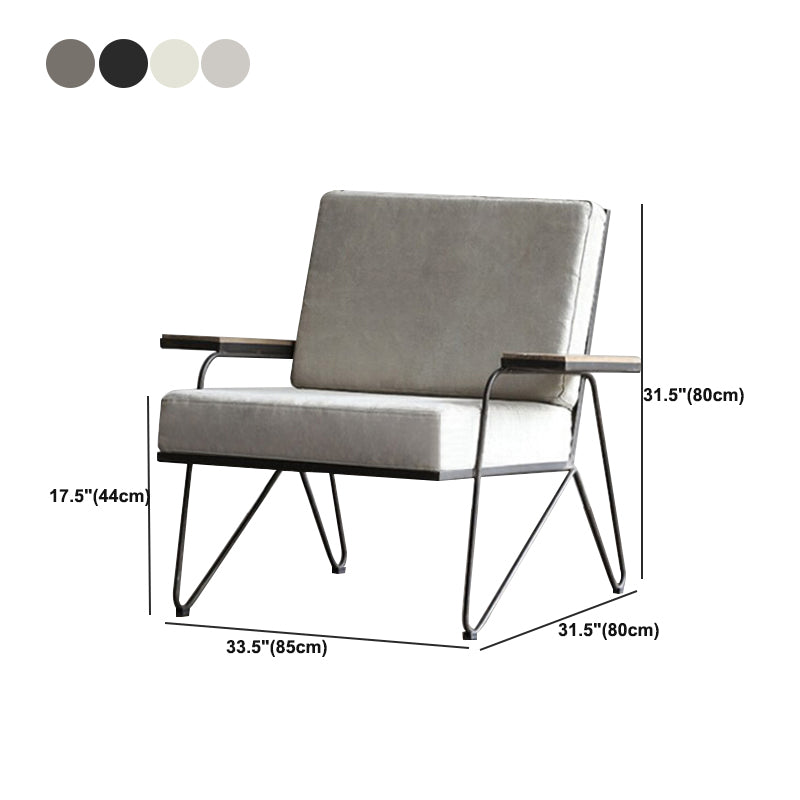 Nordic Arms Included Square Arms Cushion Back Accent Armchair