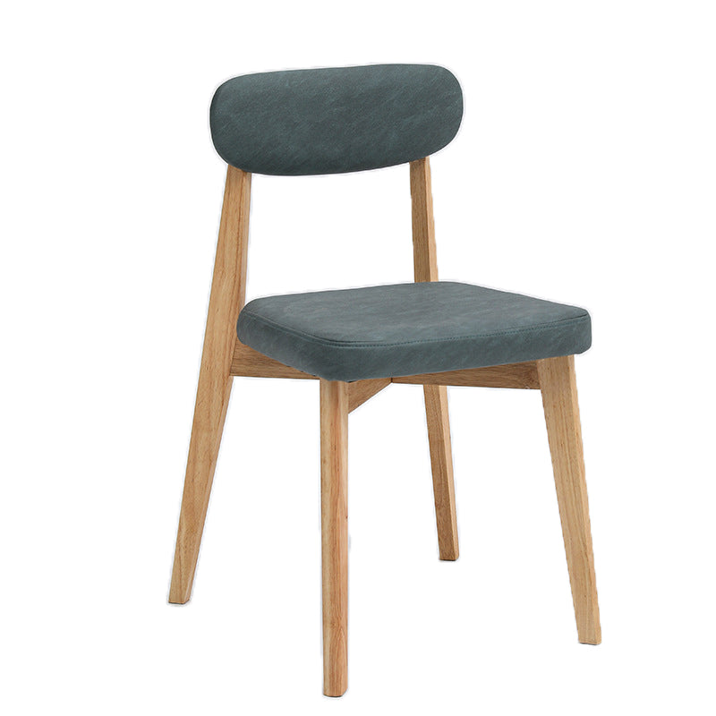 Armless Chair17.5"L x 19.6"W x 33.2"H Solid Wood Frame Chair for Living Room