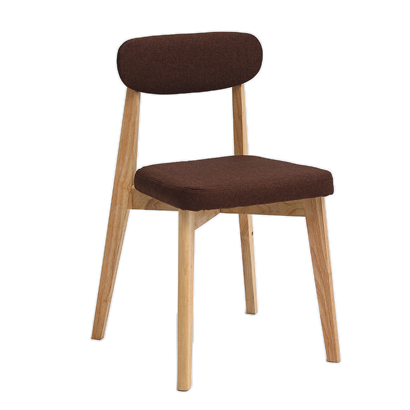 Armless Chair17.5"L x 19.6"W x 33.2"H Solid Wood Frame Chair for Living Room