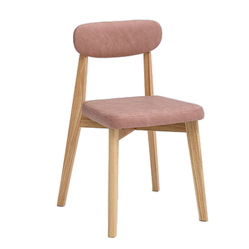 Armless Chair17.5"L x 19.6"W x 33.2"H Solid Wood Frame Chair for Living Room