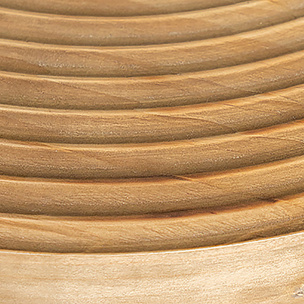 Modern Wooden Coffee Table Round Top Shape Cocktail Table for Living Room