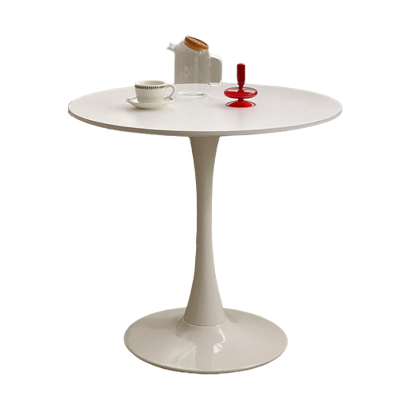 Modern Pedestal Wooden Coffee Table Set Round Top Shape Cocktail Table for Home