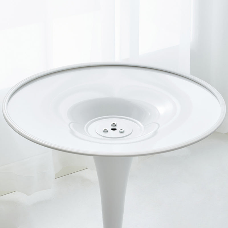 Modern Pedestal Wooden Coffee Table Set Round Top Shape Cocktail Table for Home