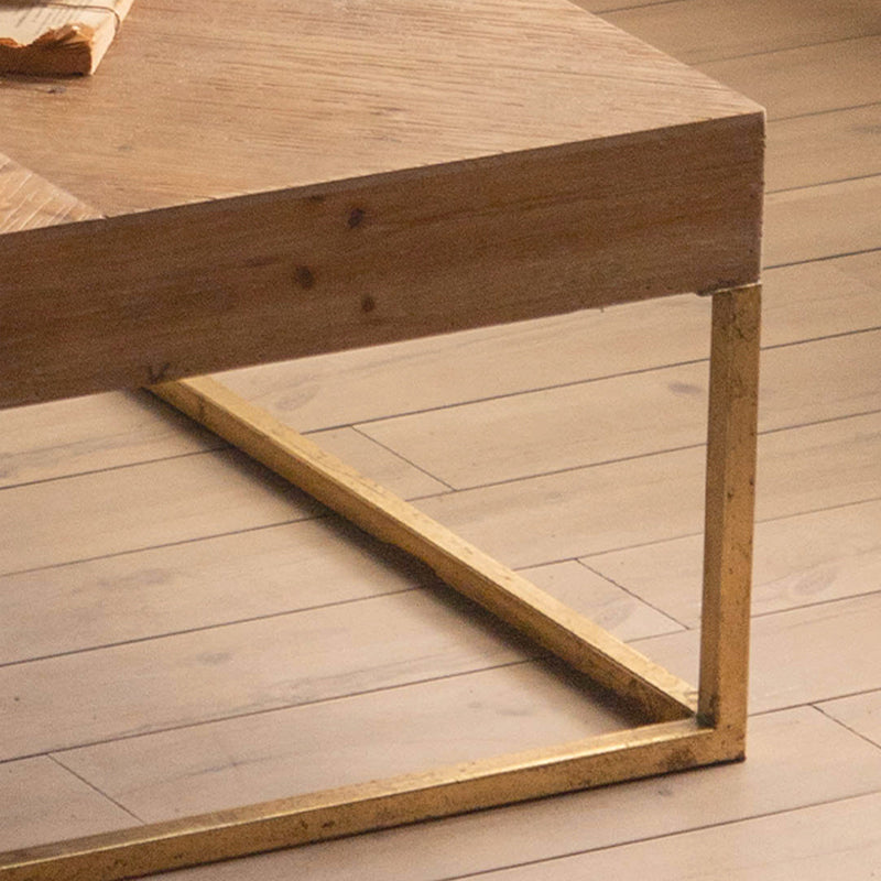 Scandinavian Medium Wood Coffee Table Wooden Coffee Table for Living Room