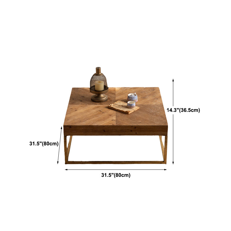 Scandinavian Medium Wood Coffee Table Wooden Coffee Table for Living Room