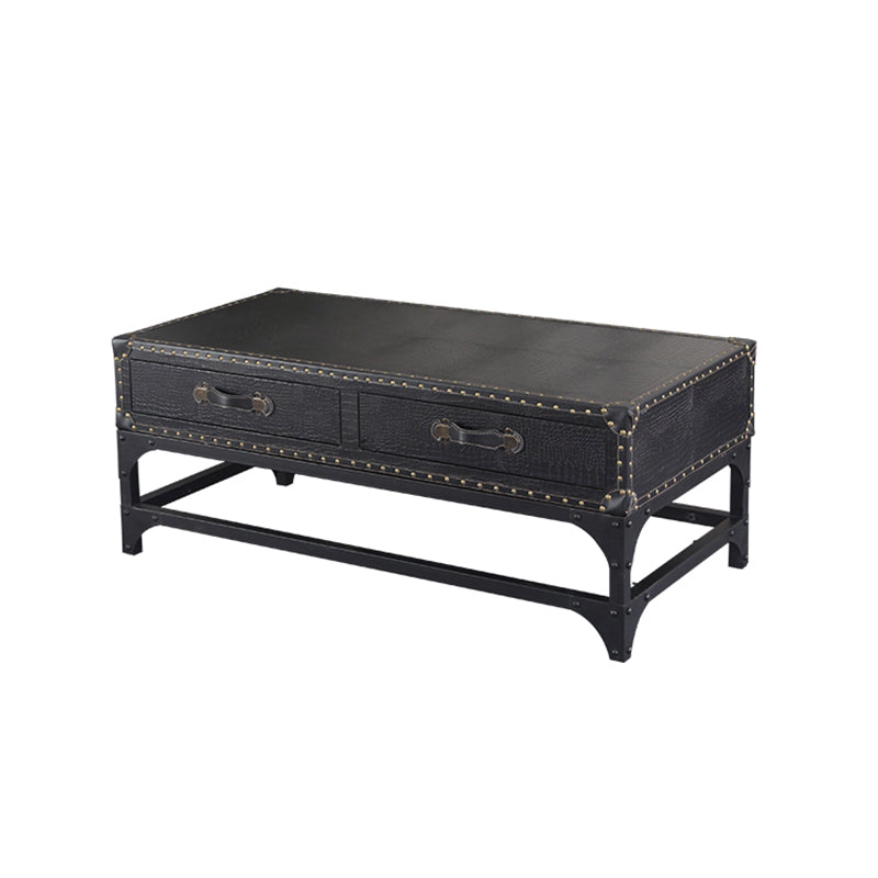 French Country Distressed Cocktail Table Wooden Coffee Table Set for Living Room