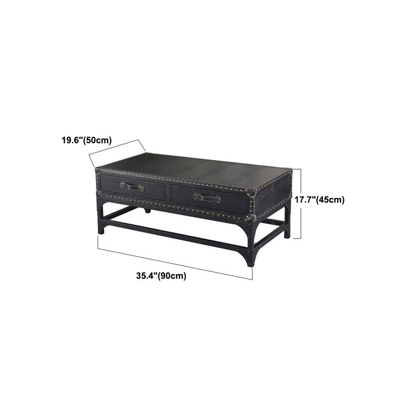 French Country Distressed Cocktail Table Wooden Coffee Table Set for Living Room