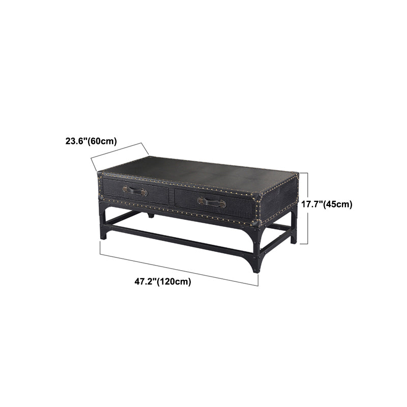 French Country Distressed Cocktail Table Wooden Coffee Table Set for Living Room