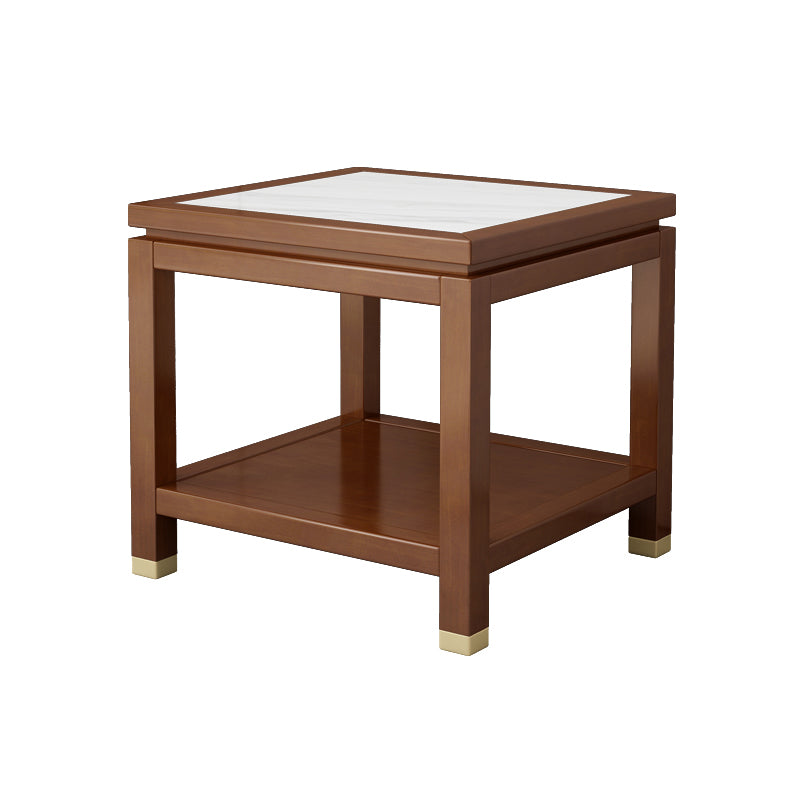 23.62 inch Wide Contemporary Style Coffee Cocktail Table Solid Wood Coffee Table