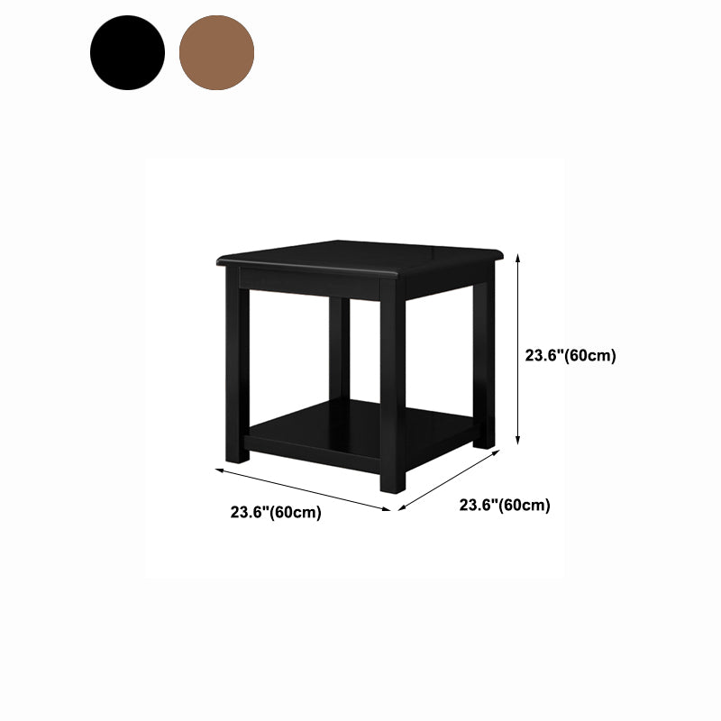 23.62 inch Wide Contemporary Style Coffee Cocktail Table Solid Wood Coffee Table