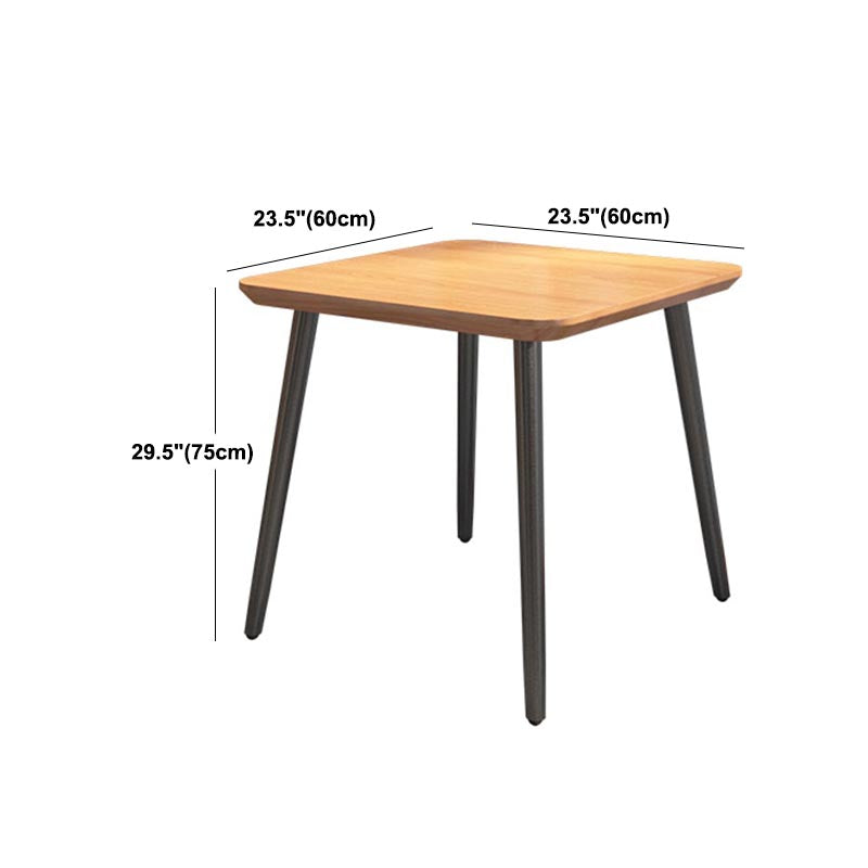 Industrial Style Natural Wood Table Metal 4 Legs Dining Table