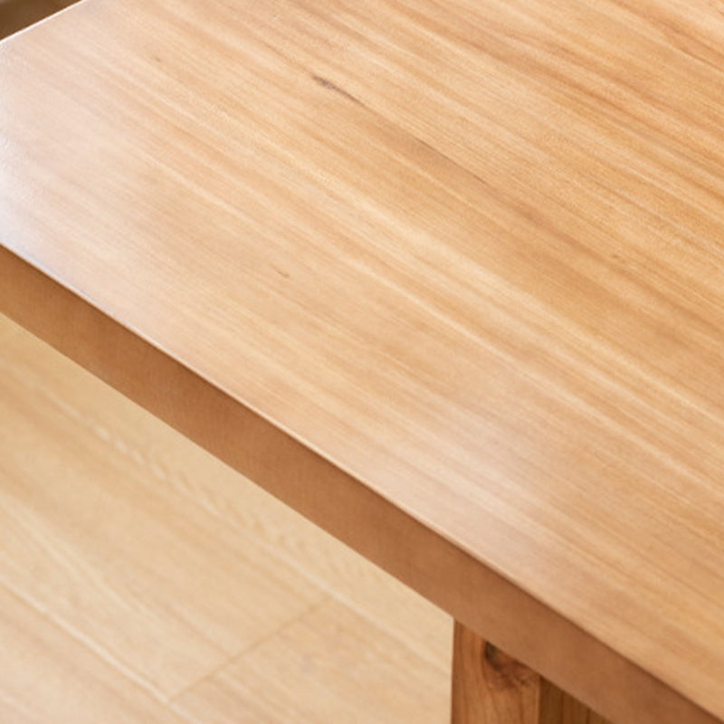 Contemporary Style Dining Table Rectangle Solid Wood Table for Home Kitchen