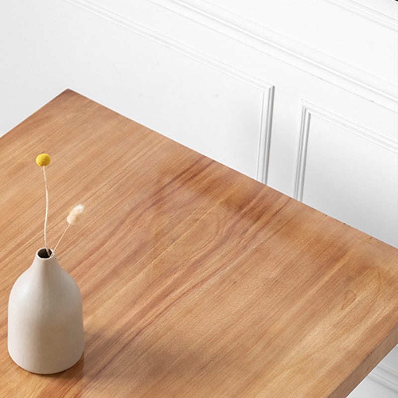 Contemporary Style Dining Table Rectangle Solid Wood Table for Home Kitchen