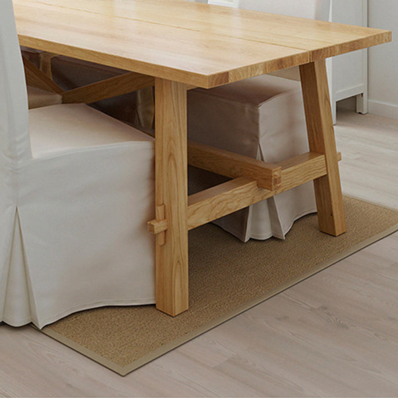 Contemporary Style Dining Table Solid Wood Rectangle Table for Home Kitchen