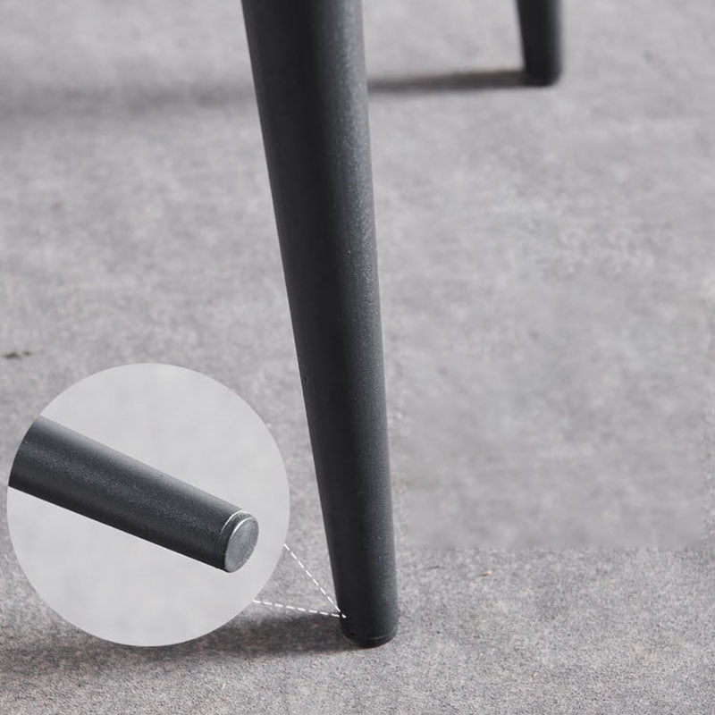 Industrial Faux Leather Side Chair Arm Open Back Side Chairs