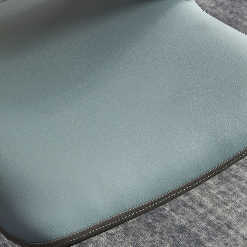 Industrial Faux Leather Side Chair Arm Open Back Side Chairs