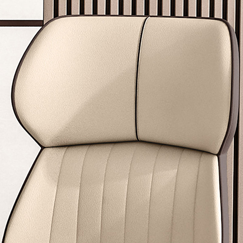 Scandinavian Wingback Arm Dining Chairs for Home Leather Dining Chairs