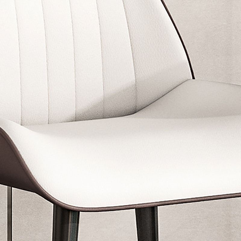 Scandinavian Wingback Arm Dining Chairs for Home Leather Dining Chairs