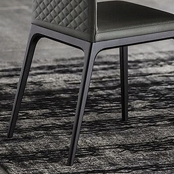 Modern Style Dining Chair Armless Chairs with Metal Legs for Kitchen