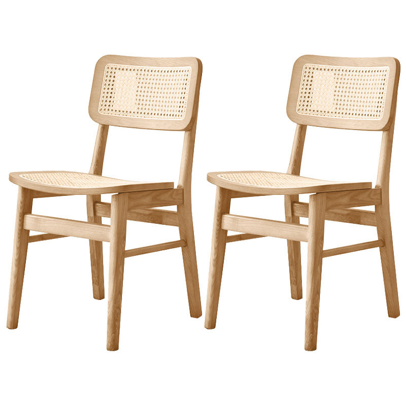 Open Back Side Chair Wood Traditional Dining Kitchen Room Chair