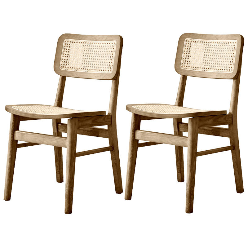 Open Back Side Chair Wood Traditional Dining Kitchen Room Chair