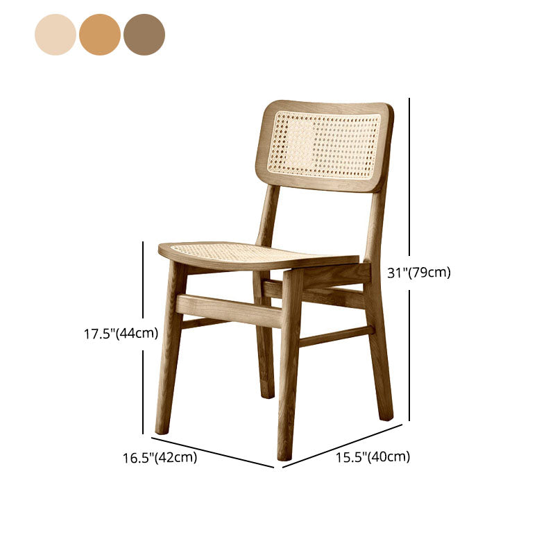 Open Back Side Chair Wood Traditional Dining Kitchen Room Chair