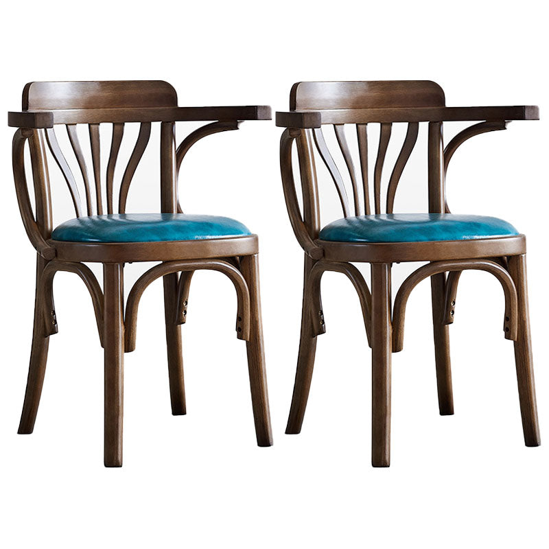 Windsor Back Chair Traditional Wood Dining Kitchen Room Arm Chair