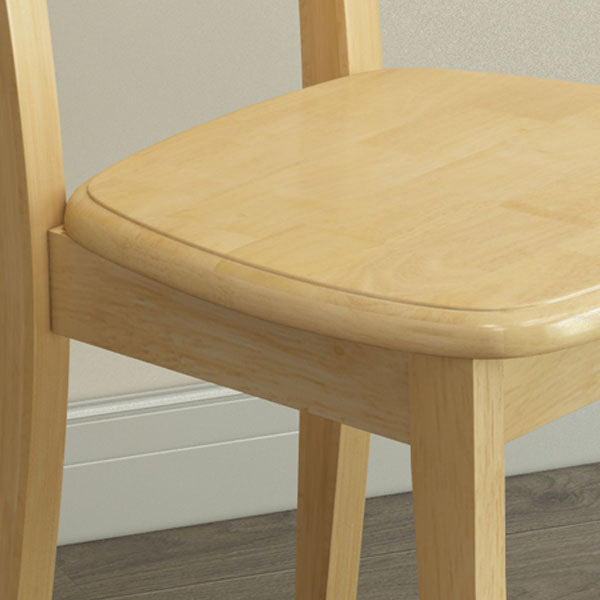 Modern Dining Chair Armless Chair with Wooden Legs for Kitchen