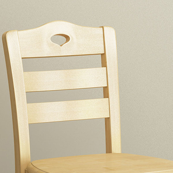 Modern Dining Chair Armless Chair with Wooden Legs for Kitchen