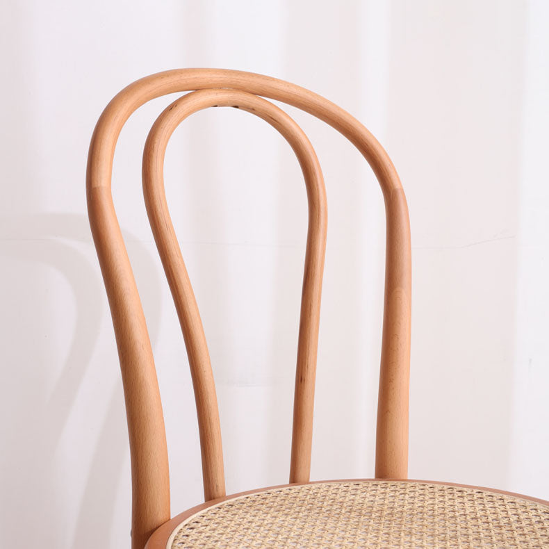 Modern Style Dining Chair Armless Chairs with Wooden Legs for Kitchen