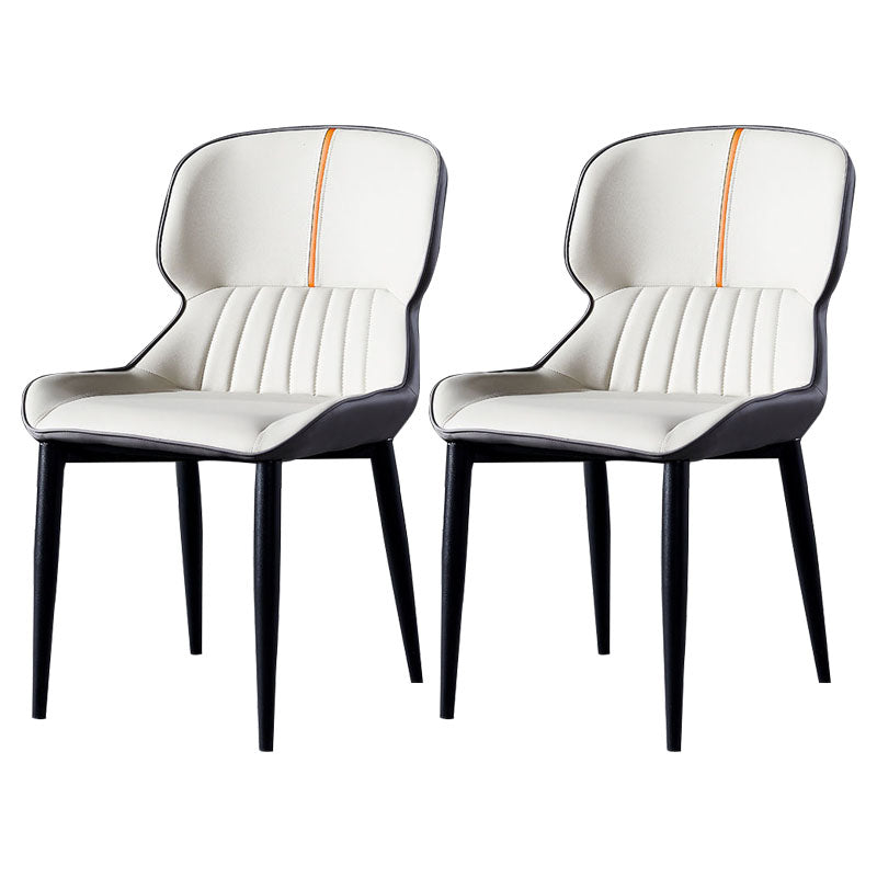 Contemporary Dining Chair Arm Chair with Metal Legs for Kitchen