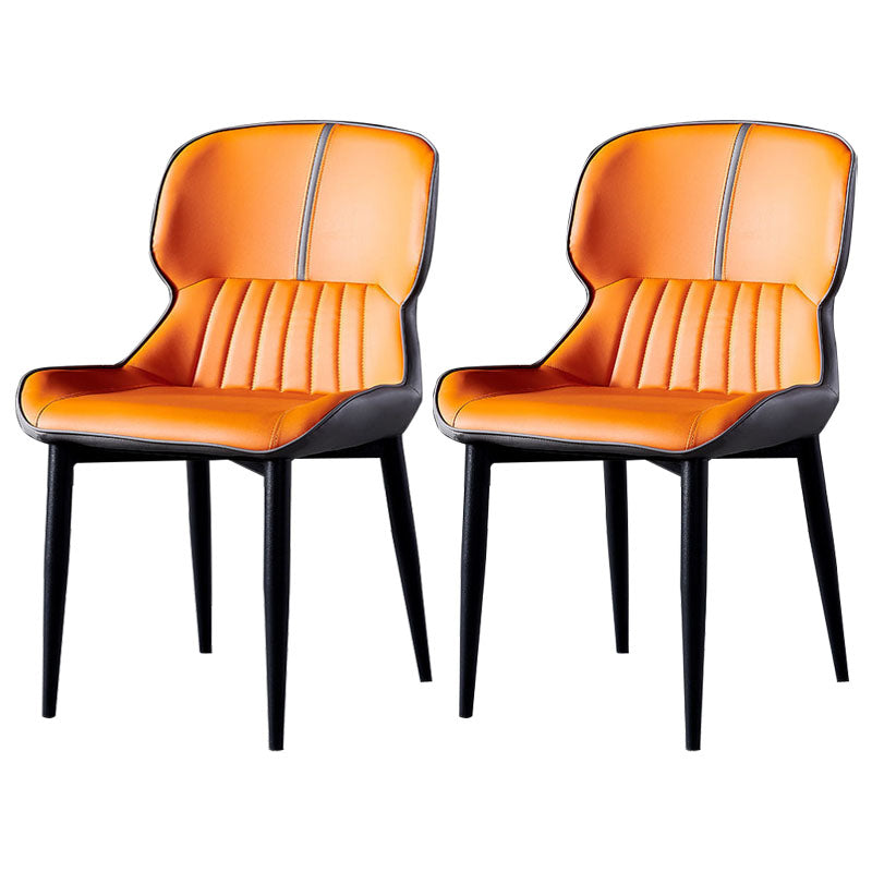 Contemporary Dining Chair Arm Chair with Metal Legs for Kitchen