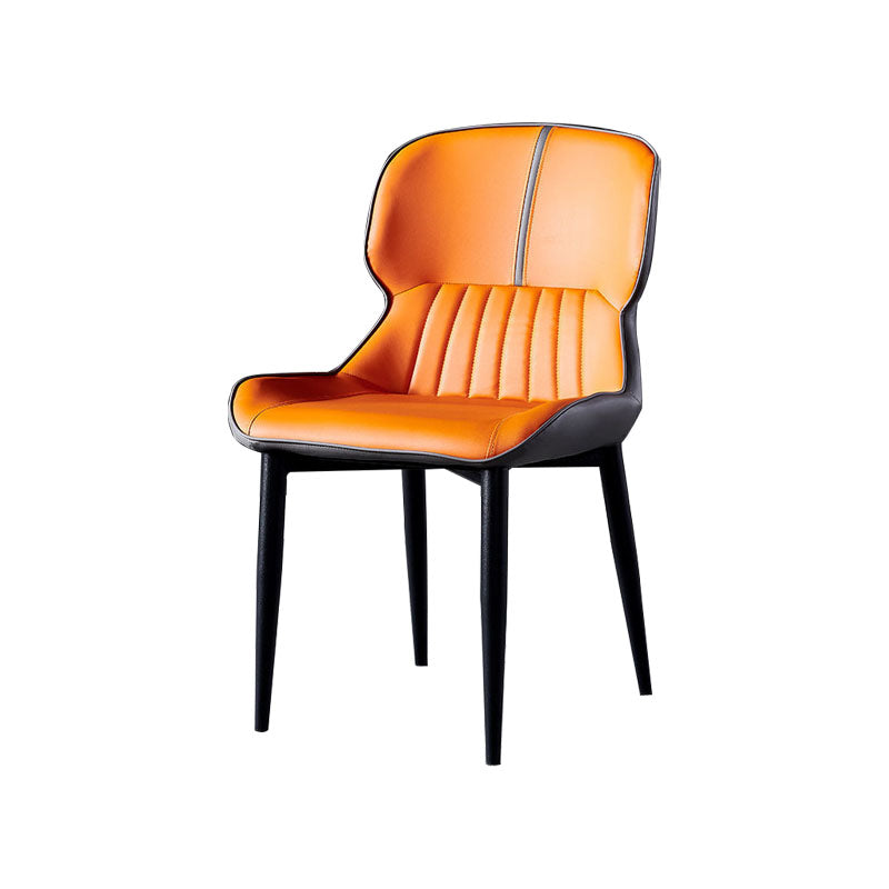 Contemporary Dining Chair Arm Chair with Metal Legs for Kitchen