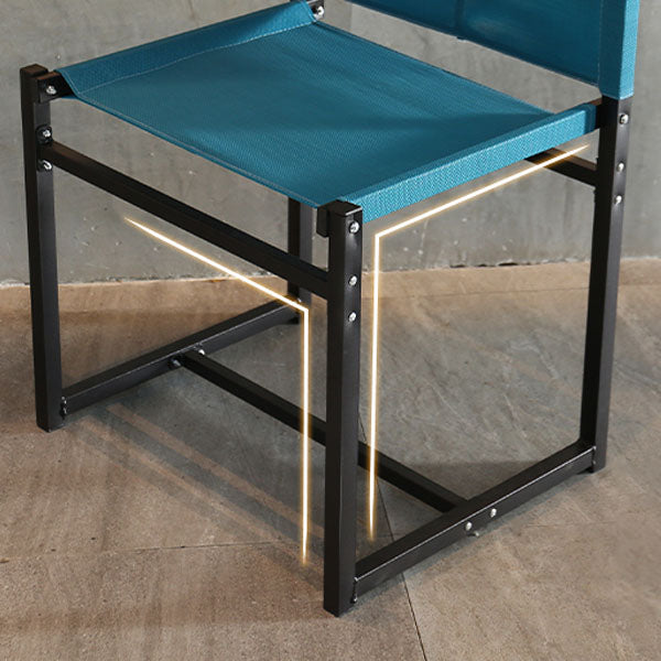 Contemporary Dining Chair Armless Chair with Metal Legs for Kitchen