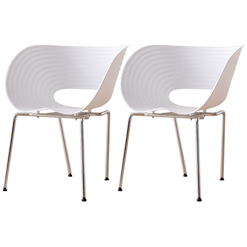 Contemporary Dining Chair Arm Chairs with Metal Legs for Kitchen