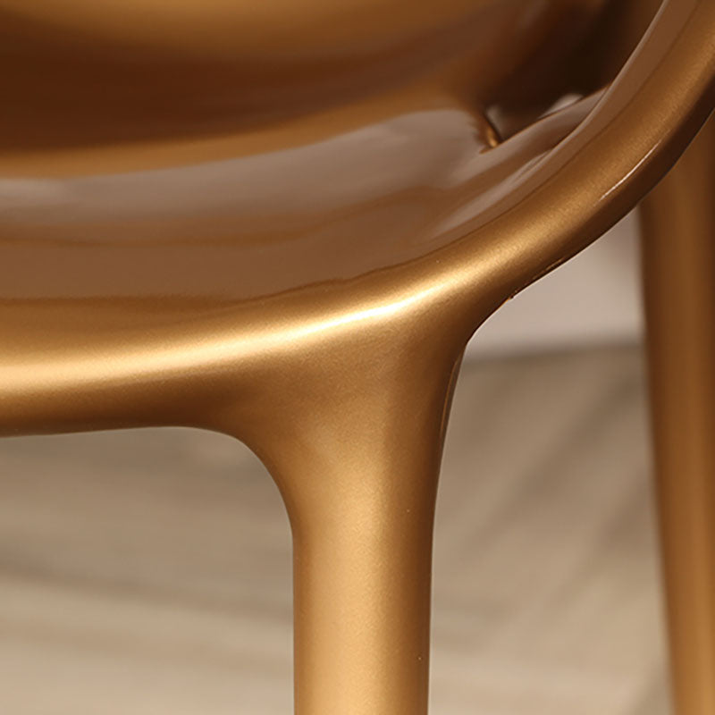 Scandinavian Style Open Back Side Chair for Home Plastic Side Chair
