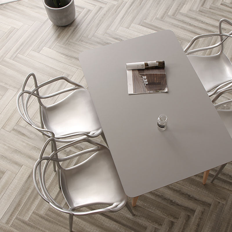 Scandinavian Style Open Back Side Chair for Home Plastic Side Chair