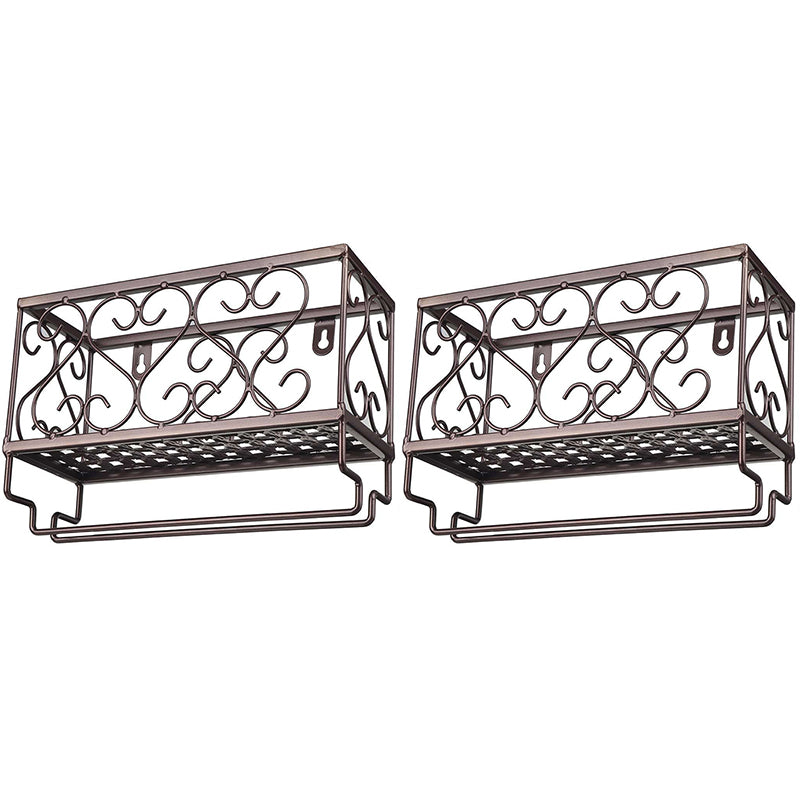 Metal Wall Mounted Wine Glass Stemware Rack Holder Industrial Wine Holder