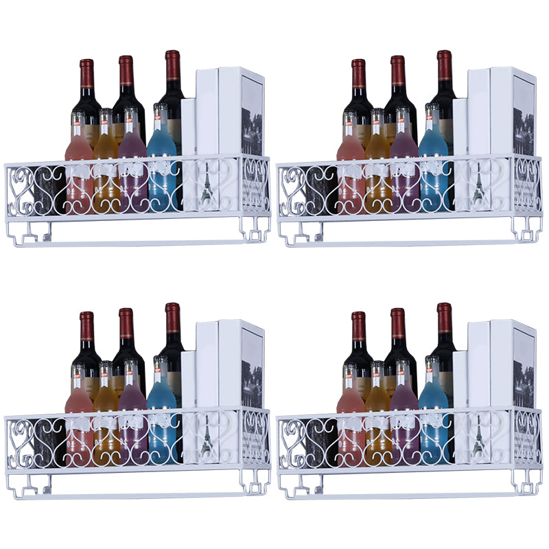 Metal Wall Mounted Wine Glass Stemware Rack Holder Industrial Wine Holder