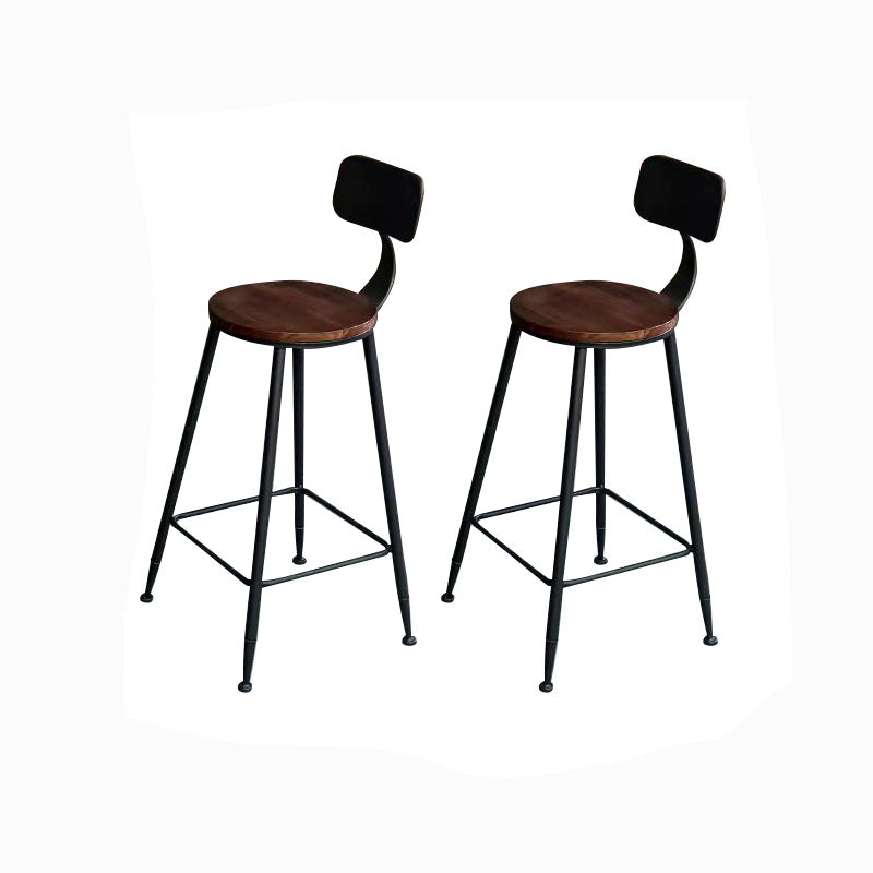 Industrial 1/2/3 Pieces Solid Wood Bar Table Set Round Counter Set