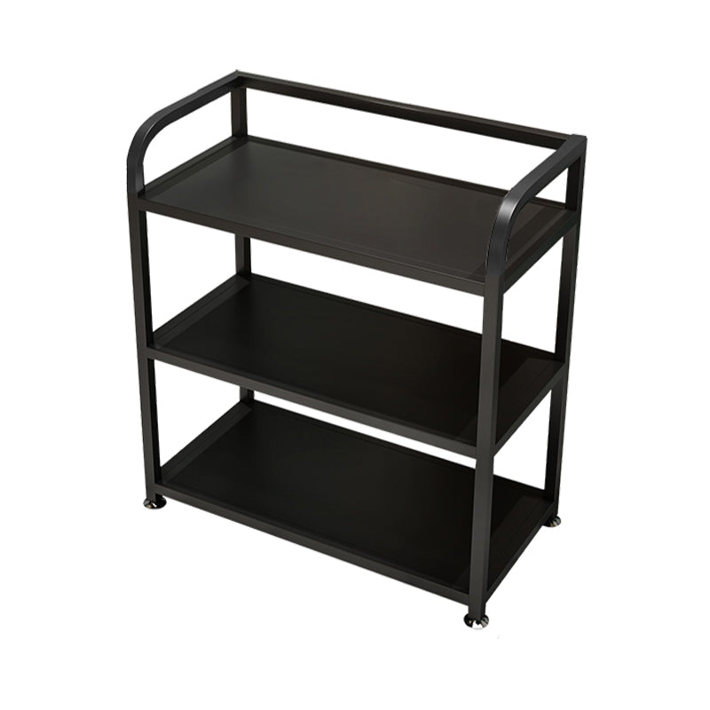 25.59"H Portable Modern Prep Table Metal Rectangular Prep Table with Open Storage