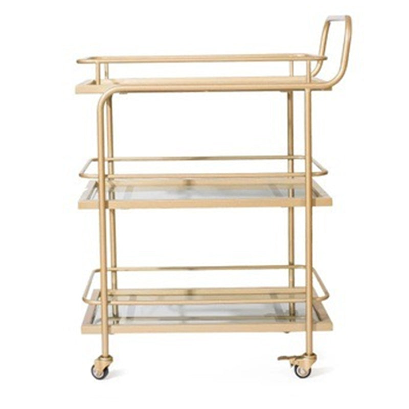 32.28" High Modern Style Prep Table Rolling Stone Prep Table for Dining Room